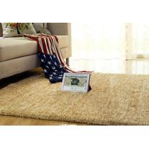 Thickened hand tufted polyester shaggy carpets and rugs