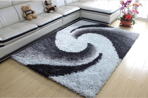 Hand tufted 100% polyester shaggy carpets from Tianjin China