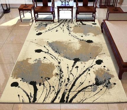 High quality jacquard microfiber  inked style floor carpets