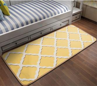 High quality jacquard microfiber rugs bed side mats for bedroom