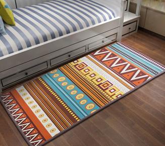 High quality jacquard microfiber rugs bed side mats for bedroom