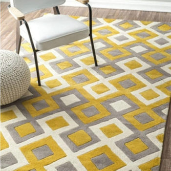 Modern design machine made microfiber carpets and rugs