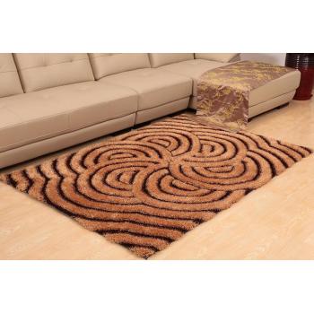 Handtufted 3D silk shaggy rugs for livingroom