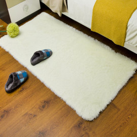Wholesale handtufted shaggy plain carpets bed side rugs