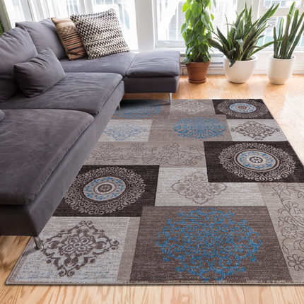 High quality jacquard polyester microfiber floor carpets