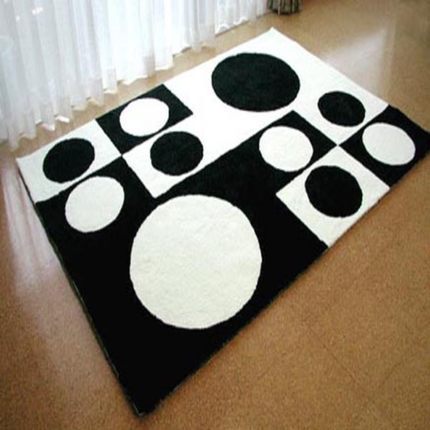 High quality jacquard soft microfiber material rugs