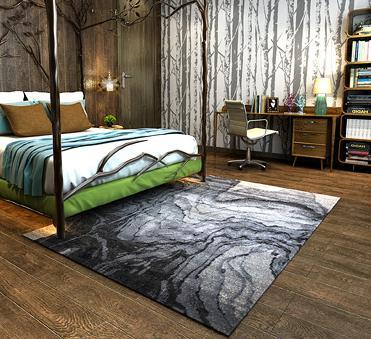 New design soft microfiber polyester area rugs from Tianjin China