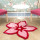 High quality shaggy polyester flower carpets for decoration