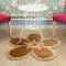 High quality shaggy polyester flower carpets for decoration