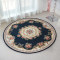 High quality machine made polyester circular bed side rugs or mats