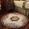 High quality machine made polyester circular bed side rugs or mats