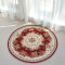 High quality machine made polyester circular bed side rugs or mats