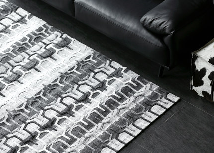 Hot selling jacquard soft microfiber carpet tiles