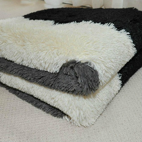 Long pile handtufted polyester shaggy rugs for bedroom