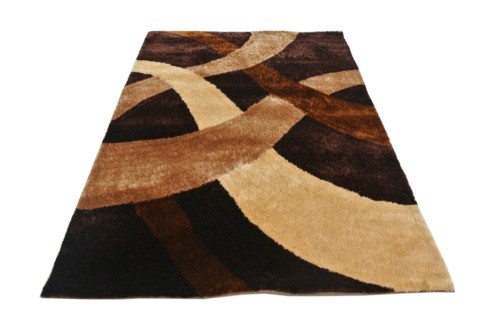hot sale polyester silk shaggy modern design 3D carpet