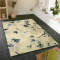 Jacquard 100% polyester microfiber flower carpets for livingroom