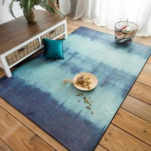Hot selling machine made polyester gradient color carpets