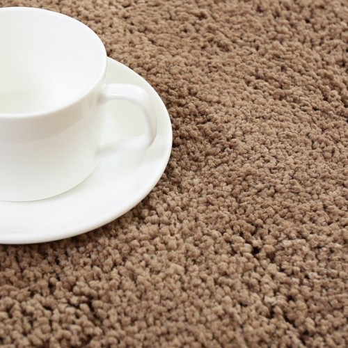Hand tufted modern microfiber polyester plain shaggy carpet