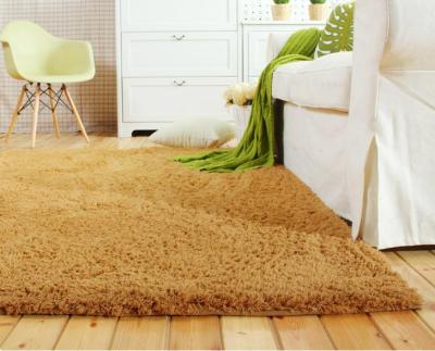 Thick tufted comfortable polyester shaggy carpets for bedroom