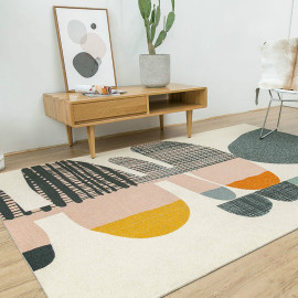 Modern design machine made polyester decorative carpets for livingroom