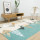 Modern design machine made polyester decorative carpets for livingroom
