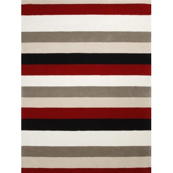 High quality machine made striped polyester carpets and rugs for livingroom