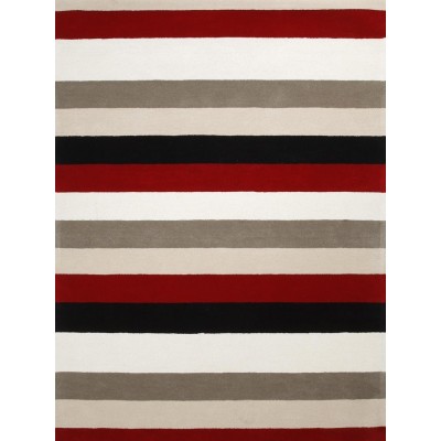 High quality machine made striped polyester carpets and rugs for livingroom