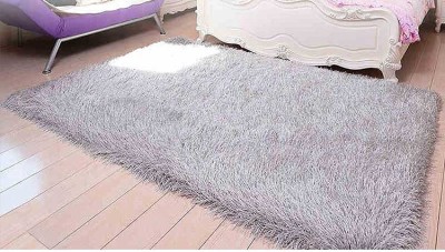 100% Polyester Elastic Yarn and 150D silk shaggy carpets/rugs for room