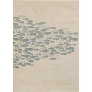 High quality machine made polyester microfiber fish pattern carpets for room