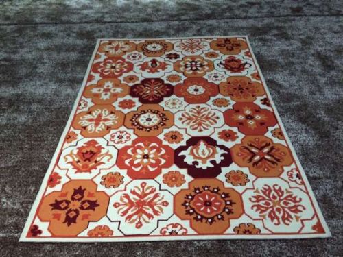 fashion style hot sell durable flower printed design carpet