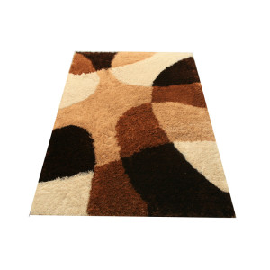 2017 Hot Modern Living Room Colorful Silk Round Shaggy Carpet Rug