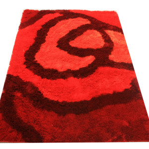 Home textile polyester tufted flower design carpet for living room