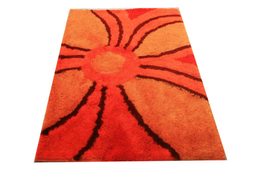 multi -clolor mixed-pile flowery polyester shaggy 3d carpet/rug designs