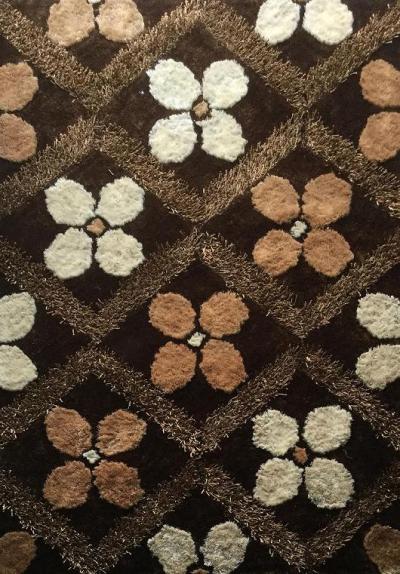 Hot selling hand tufted polyester shaggy carpets for livingroom
