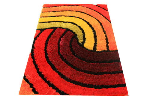 Decorative shaggy rug polyester shaggy carpet
