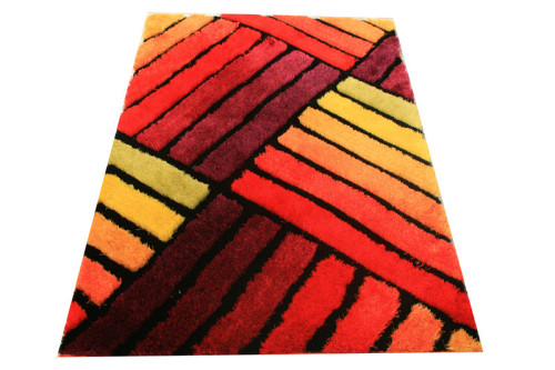 Decorative shaggy rug polyester shaggy carpet