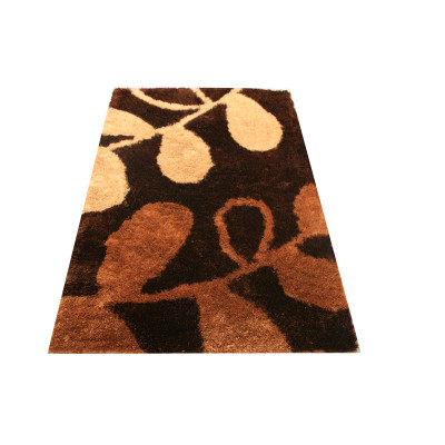 Flower design polyester shaggy carpets and rugs