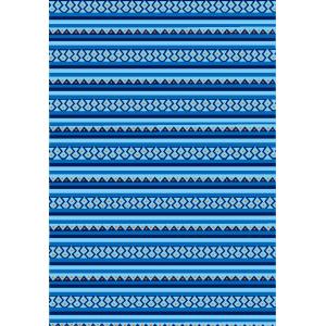 Hot selling machine made 100% polyester blue striped carpet
