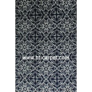 Customized machine made polyester microfiber rugs