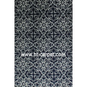 Customized machine made polyester microfiber rugs