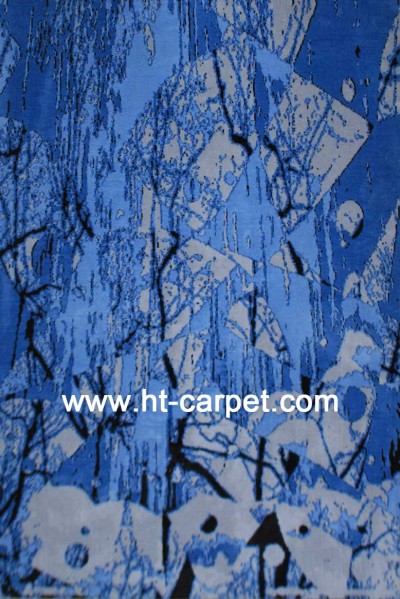 Popular machine made polyester rugs for decoration