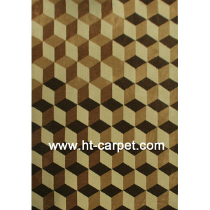 Modern design machine made polyester decorative carpet