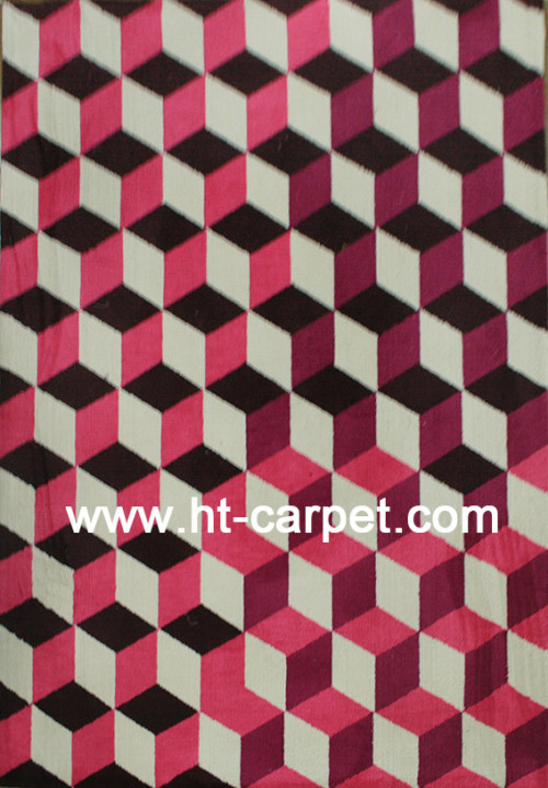 Modern design machine made polyester decorative carpet