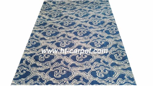 High quality machine made polyester space-dyed carpets
