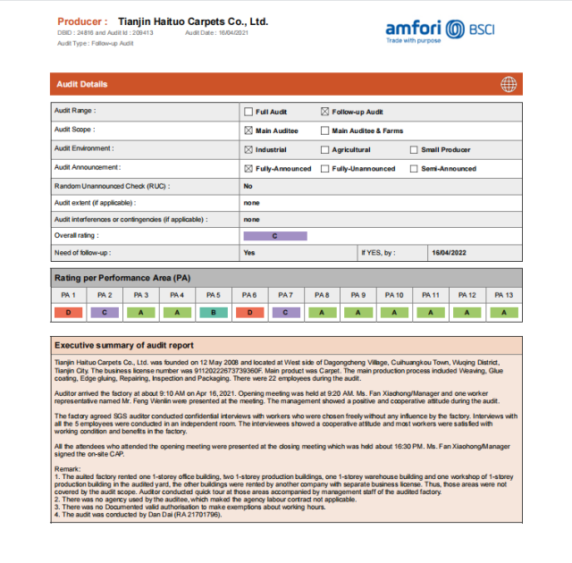 BSCI Report