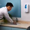 Plastic ABS wall mounted hand tounchless automatic soap dispenser