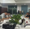 Weekly meeting for dispenser with wireless signal transfer
