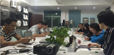 Weekly meeting for dispenser with wireless signal transfer