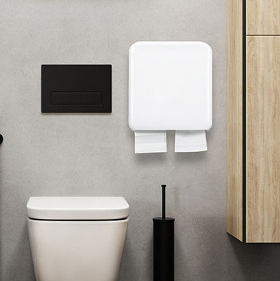 Smarlean Commercial AF6  Double Paper Outle  Toilet Tissue Dispenser