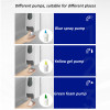 Smarlean Abs Plastic White Black Blue 1000 ml Wall Mounted Manual Liquid Foam Soap Dispenser